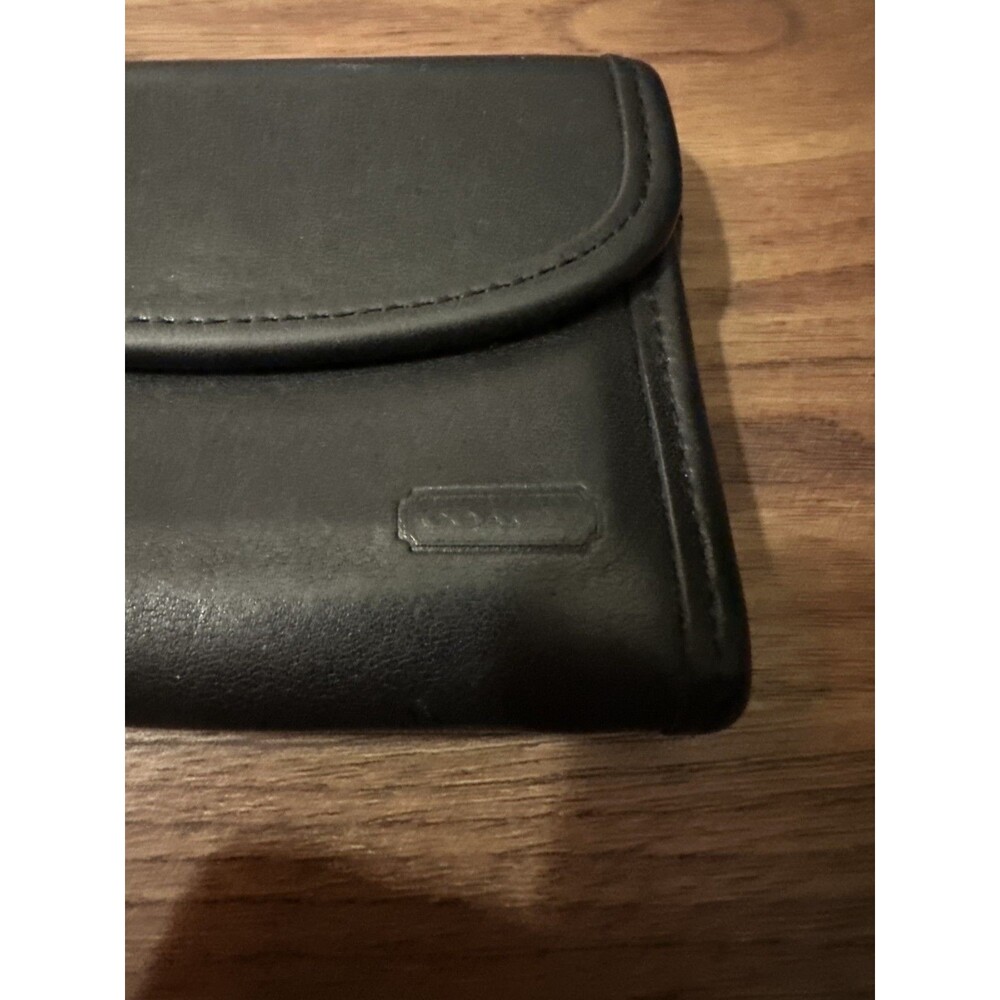Vintage 90s Coach Multifunction Wallet Key Case Vintage Style 7219 Black Leather - Picture 2 of 5